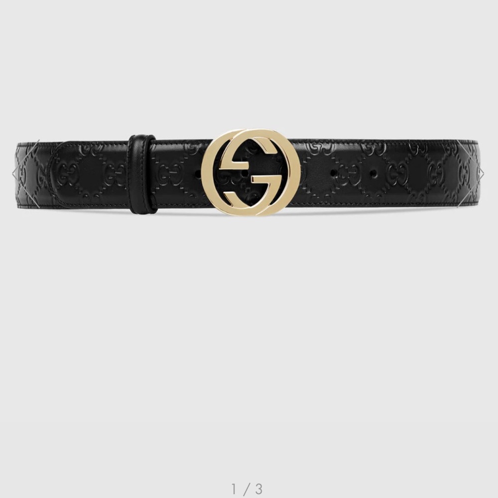 Gucci Signature Leather Belt